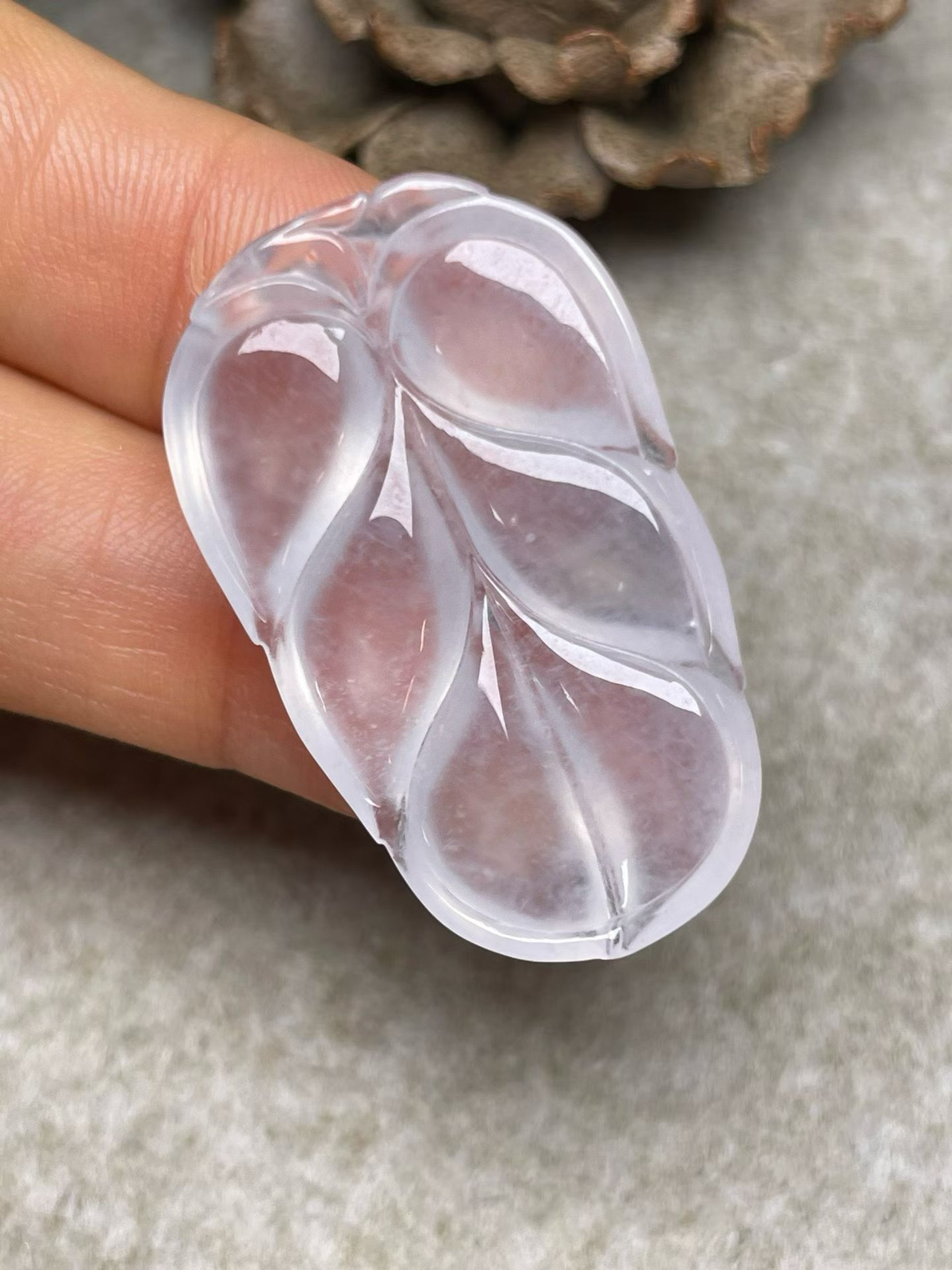 冰种【家大业大】吊坠，种水好，玉质细腻 ，卖相好‘