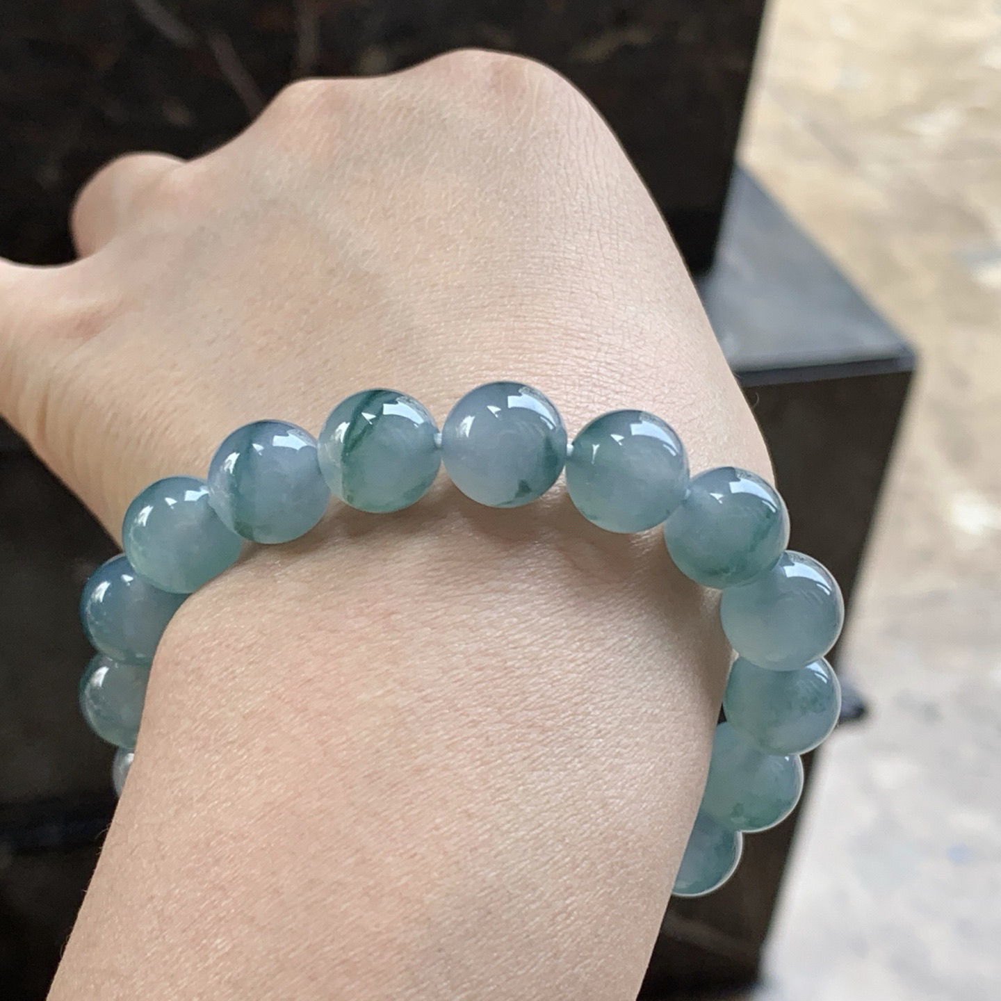 蓝花手串^_^鲜艳 飘花灵韵透