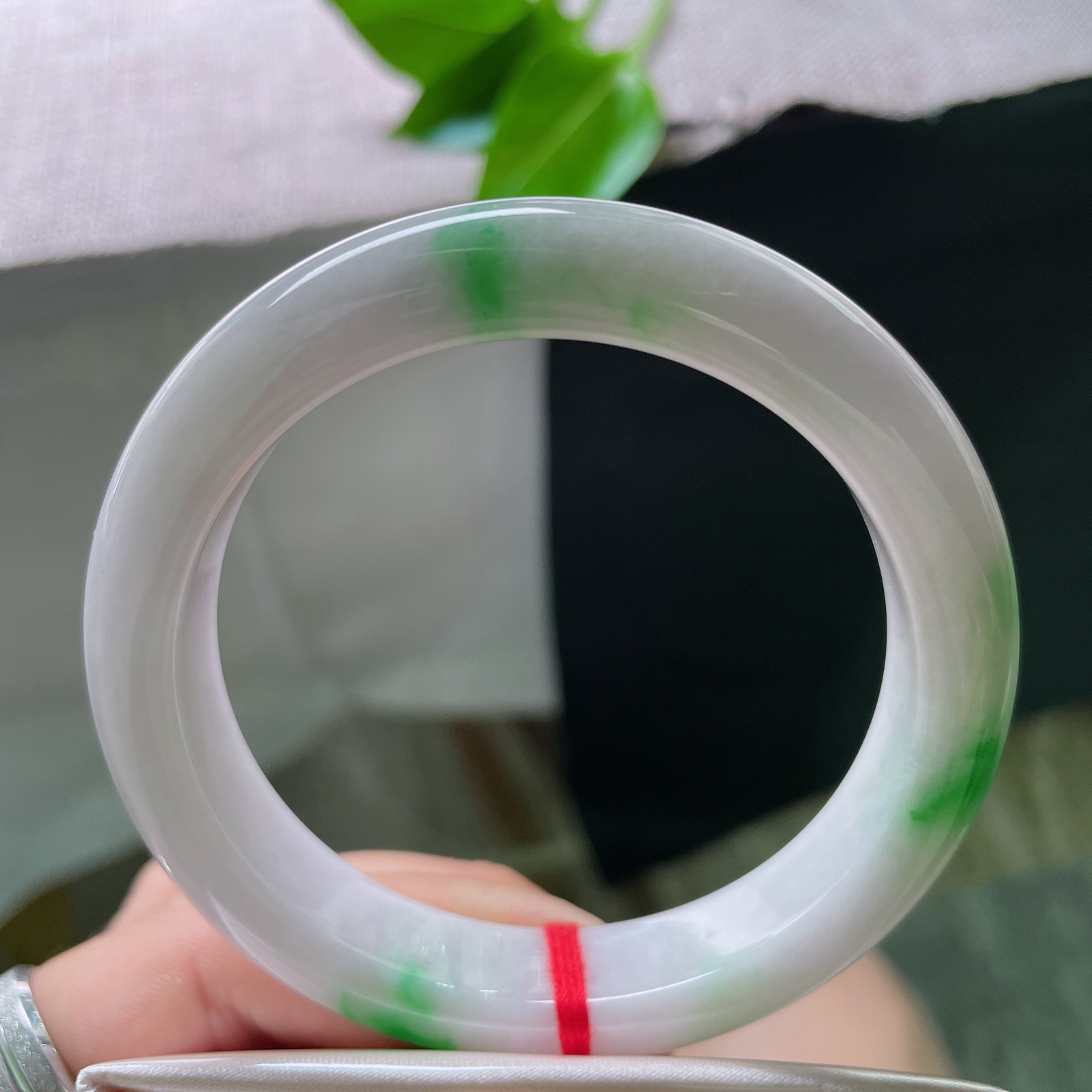 55.9/12.3/8.8，飘绿正圈，水润，细腻，优雅，点翠千金..