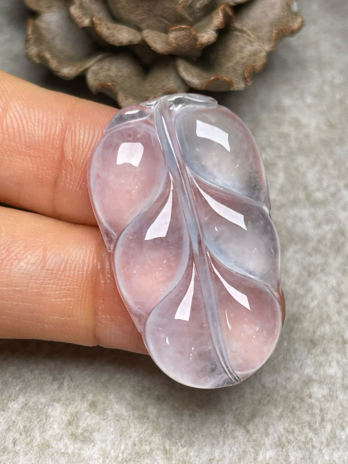 冰种【家大业大】吊坠，种水好，玉质细腻 ，卖相好‘