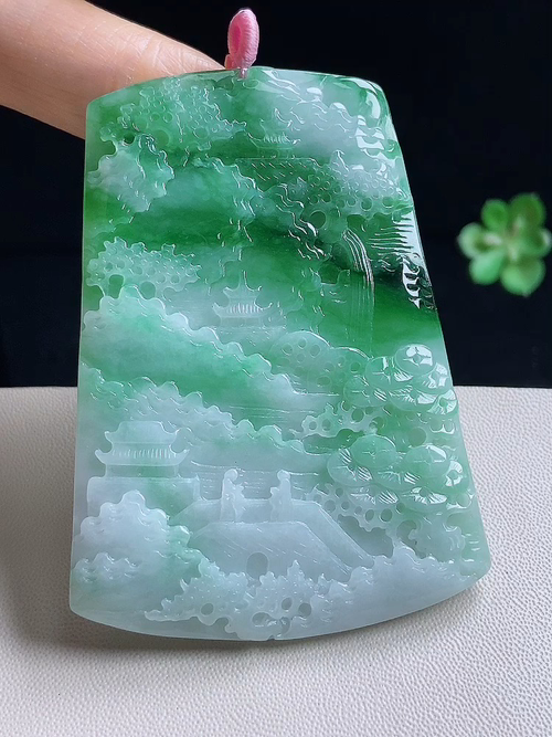 山水，无裂，尺寸71.2/50.3/4.5/编号14d7y