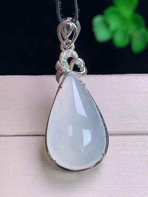  ，银镶冰水滴，无裂，尺寸20.9/12.6/6，№;y18135   9B