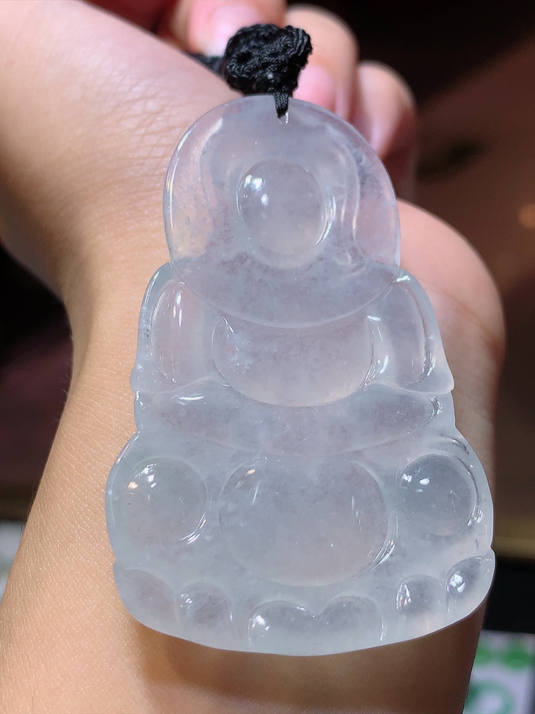 ️️冰观音挂件  大慈大悲   普度众生 种老水足 佩戴灵气十足 货号30417，60.1-38.7-5.9