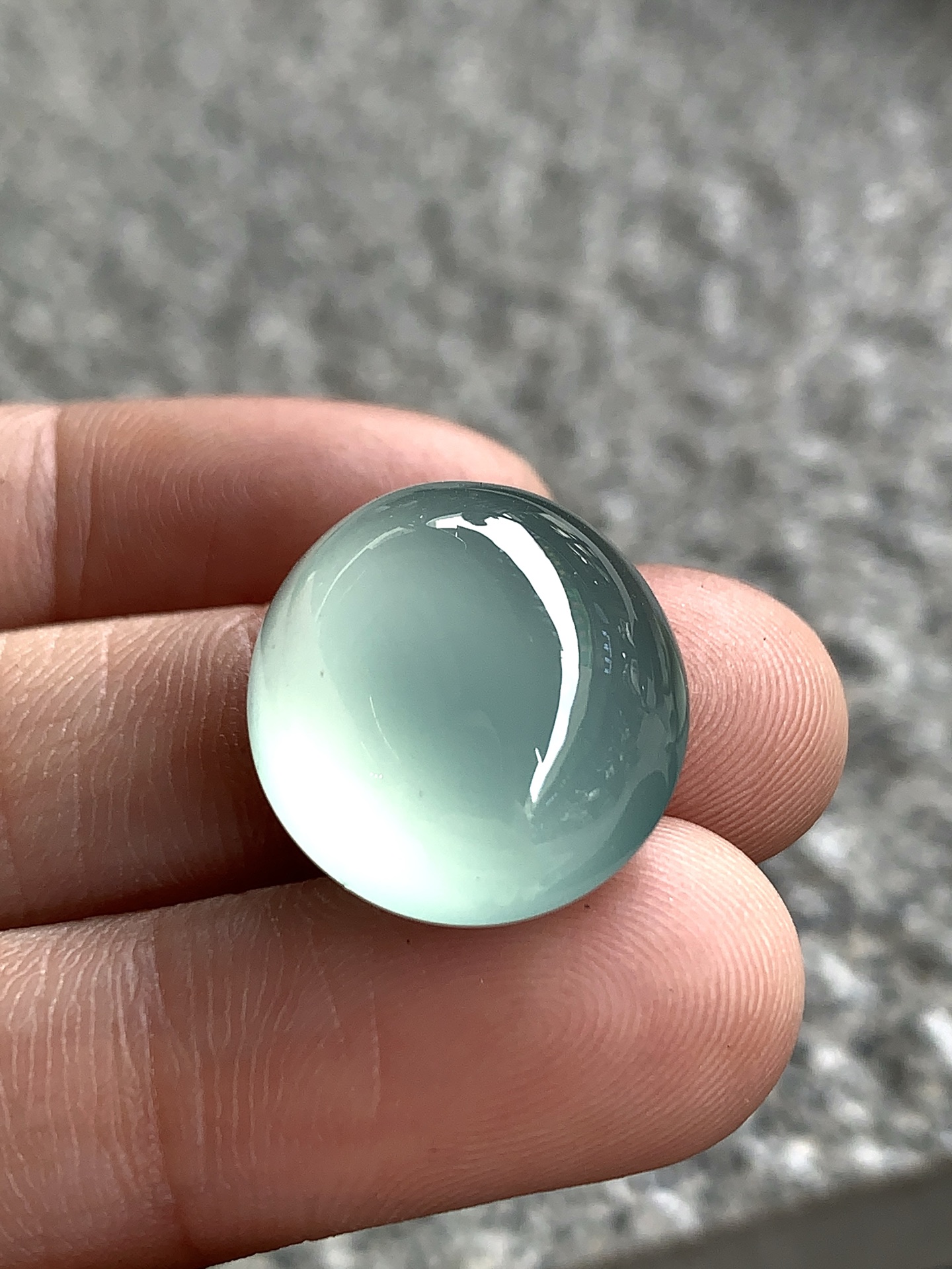 ️ 玻璃种晴水蛋面，一眼沦陷的通透与感尺寸17.8×16.2×8.4