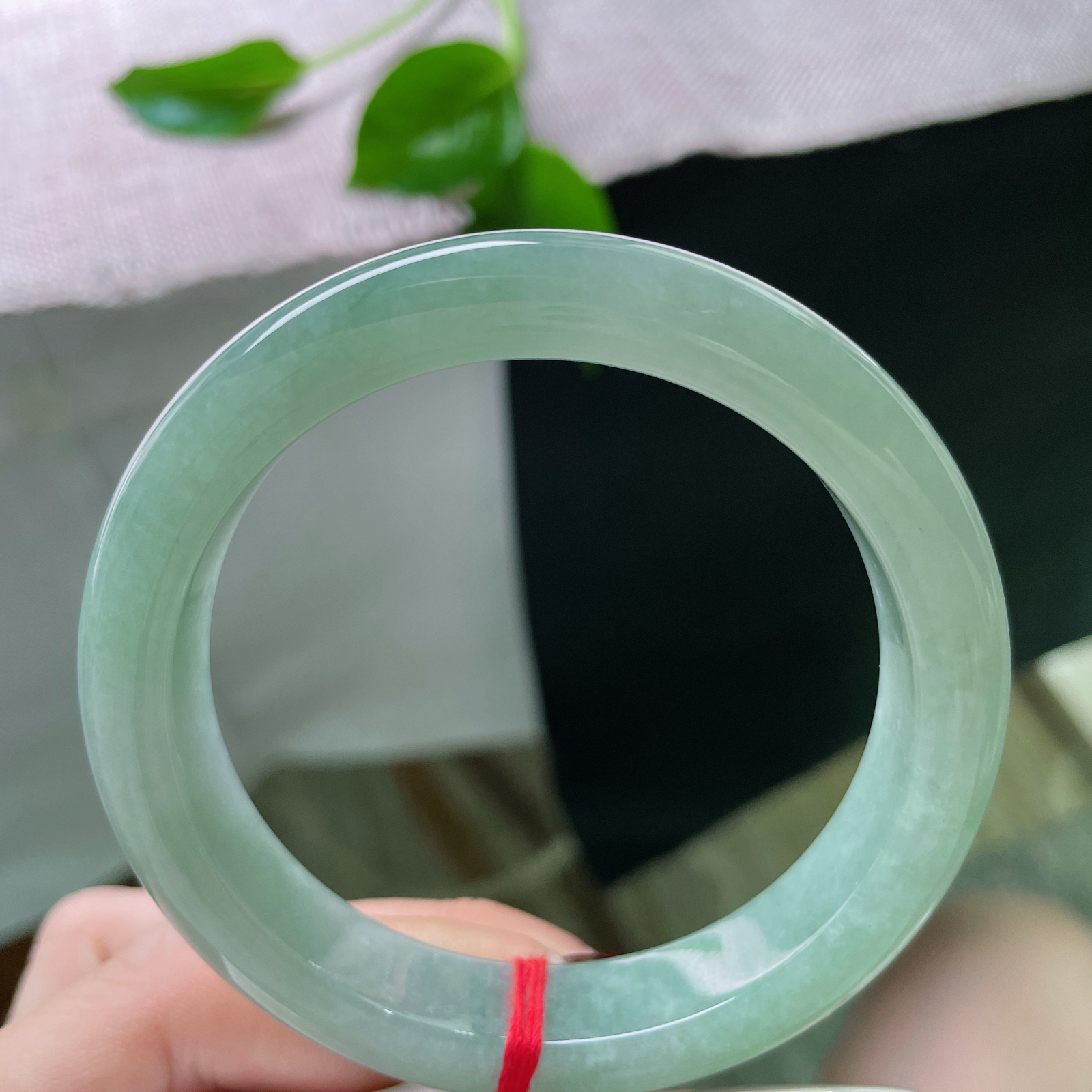 57.6/12.2/8.6，绿底正圈，柔润细腻，种老干净，灵动雅致..