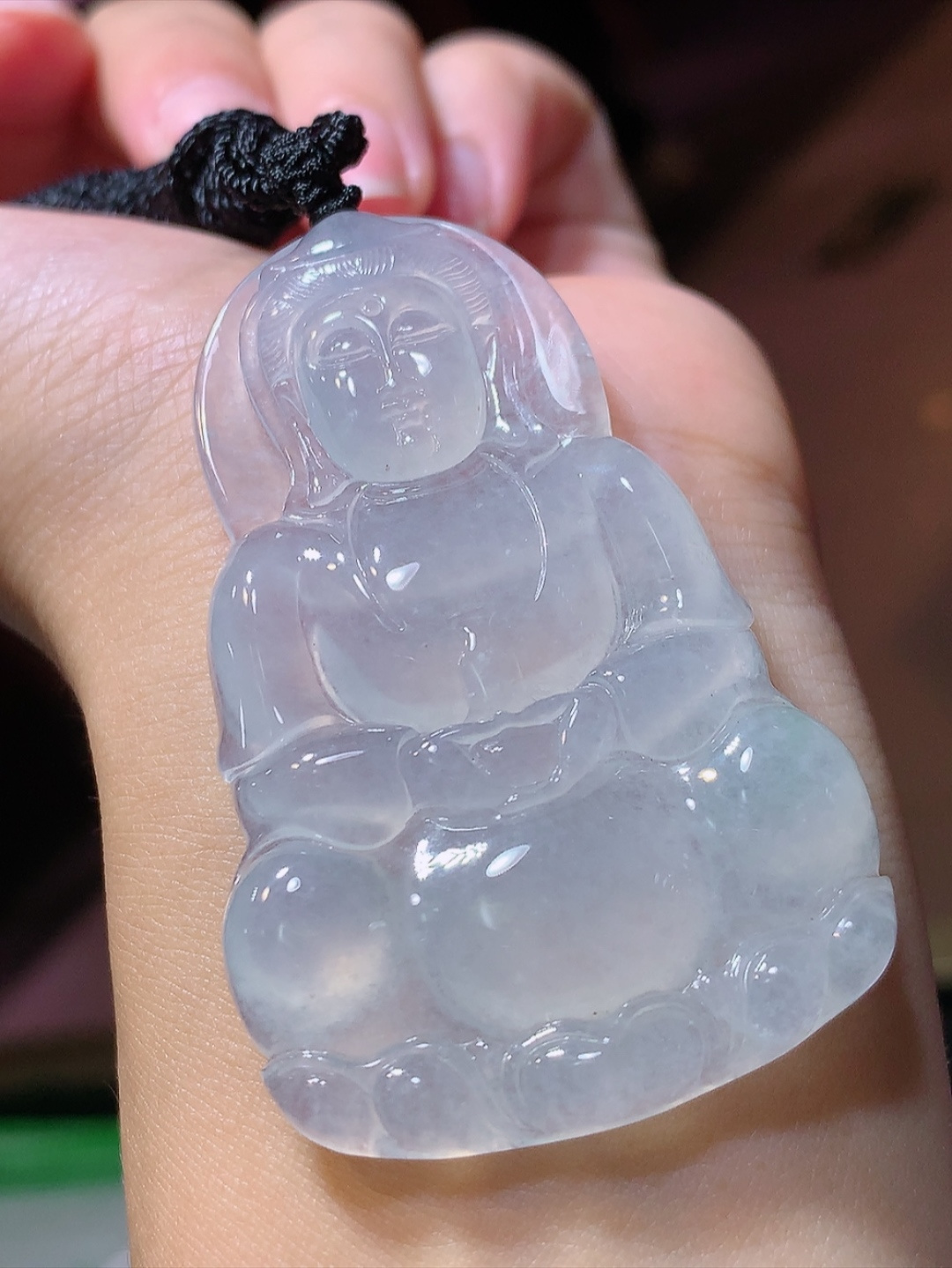 ️️冰观音挂件  大慈大悲   普度众生 种老水足 佩戴灵气十足 货号30417，60.1-38.7-5.9