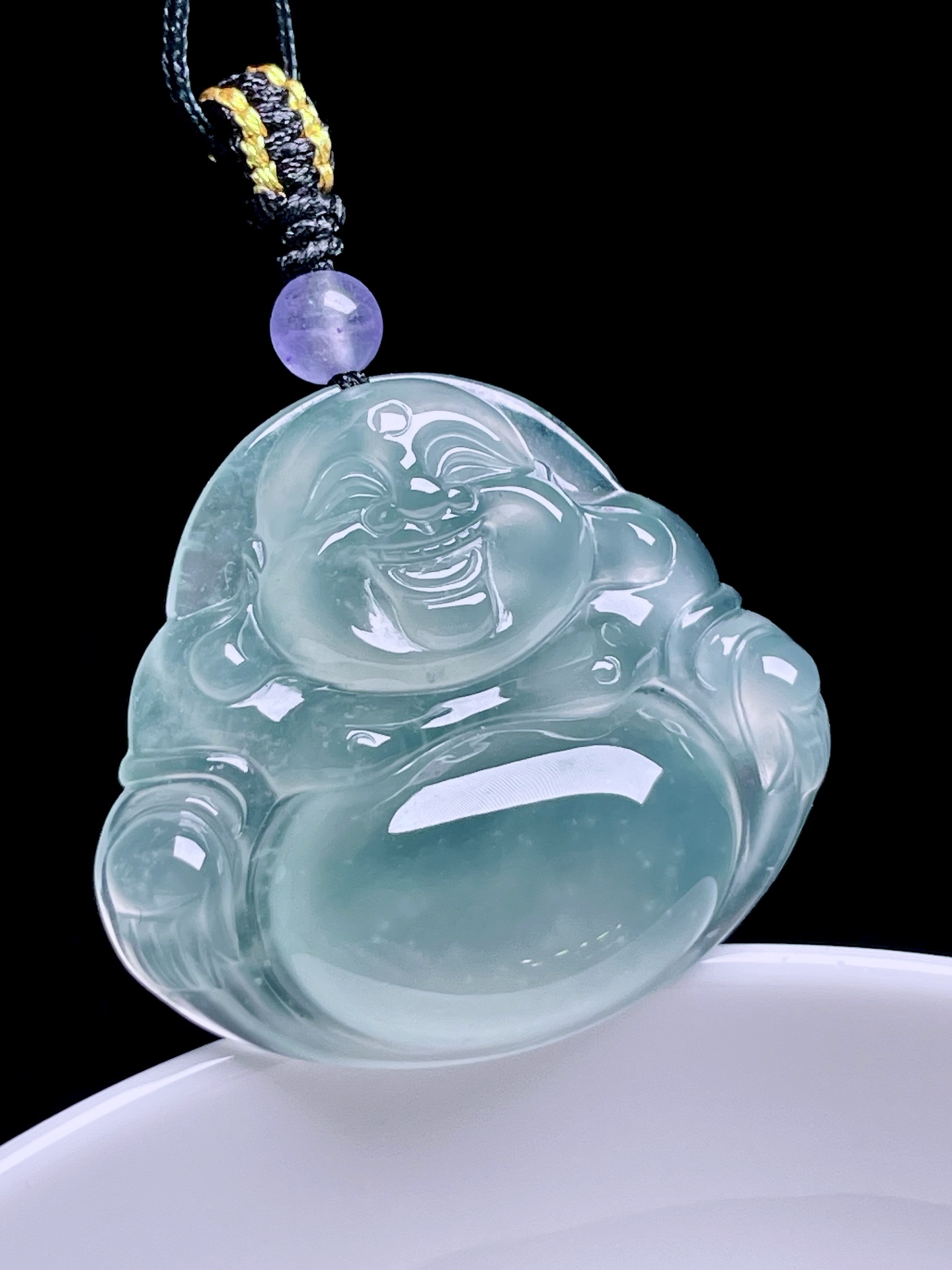 ️ 冰种佛公 通透水润，种老起光 尺寸：31/27.6/6 ss50182a