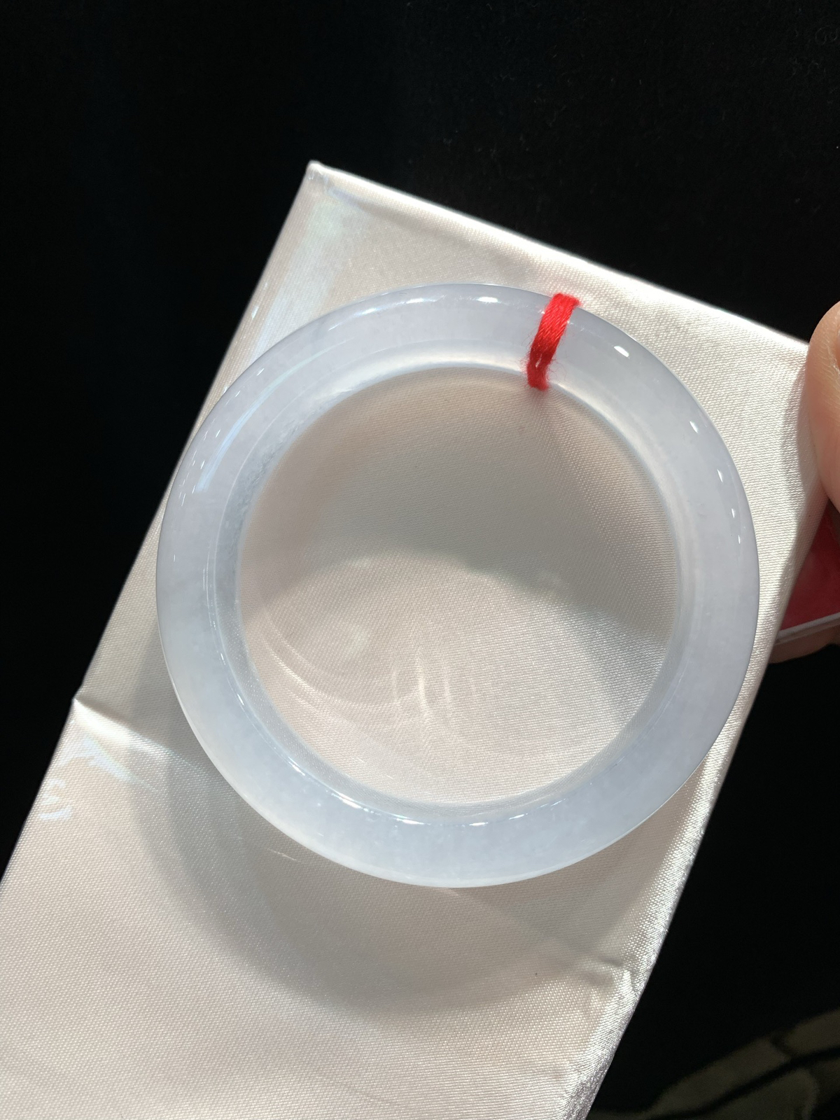 尺寸54.7/12.2/8.7，冰种手镯
种好水足 冰冰透透
TG-1309-4800