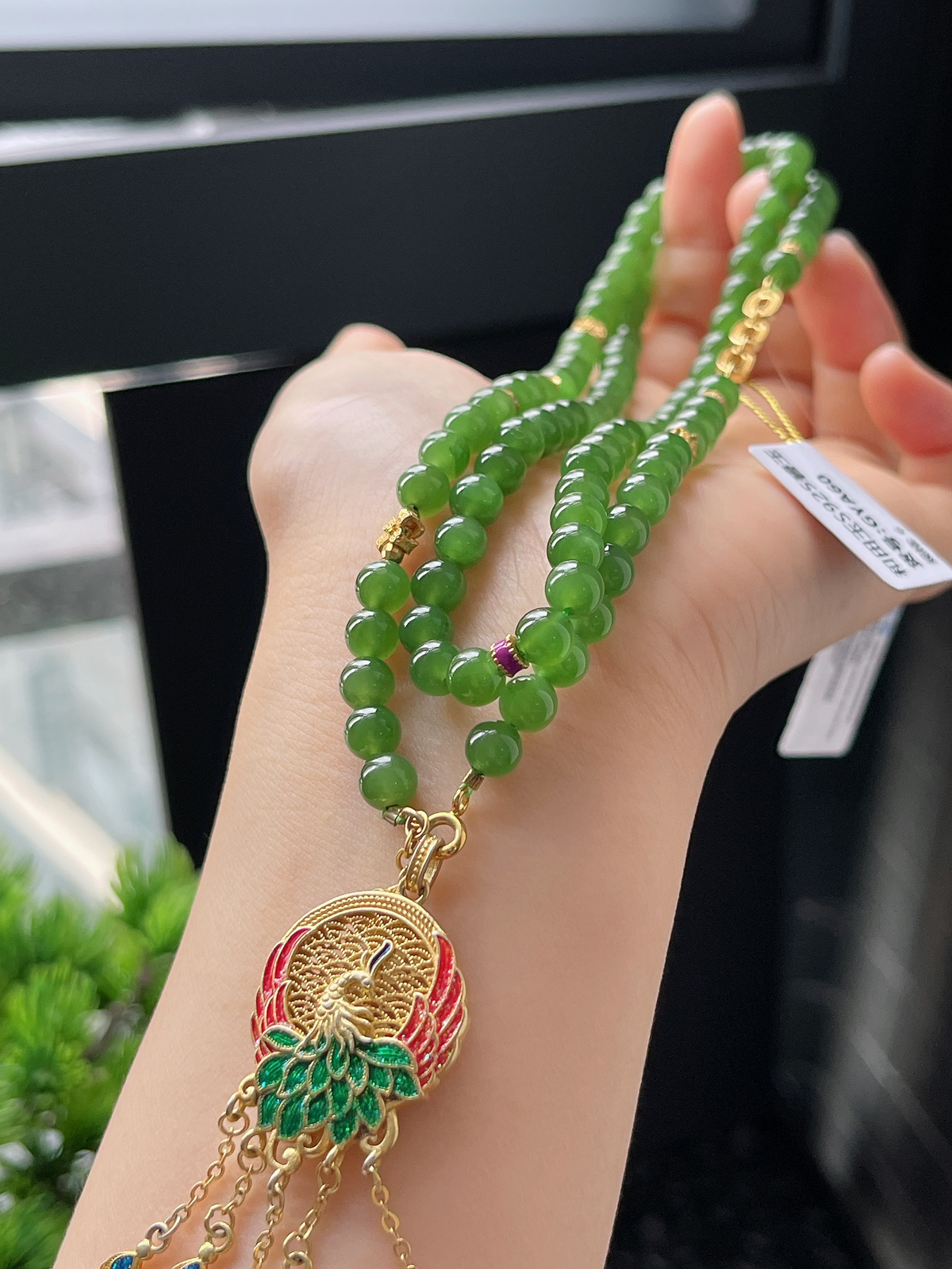 和田玉碧玉项链