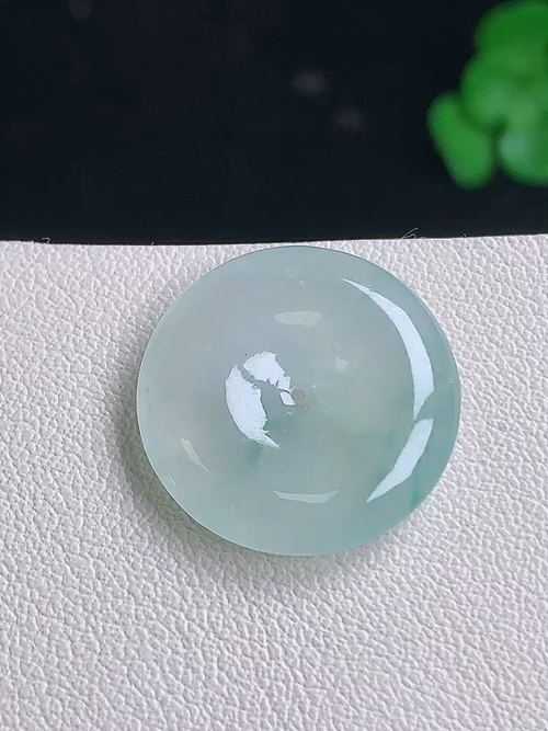  899，冰平安扣，无裂，尺寸18.8/4，№;y182900 16