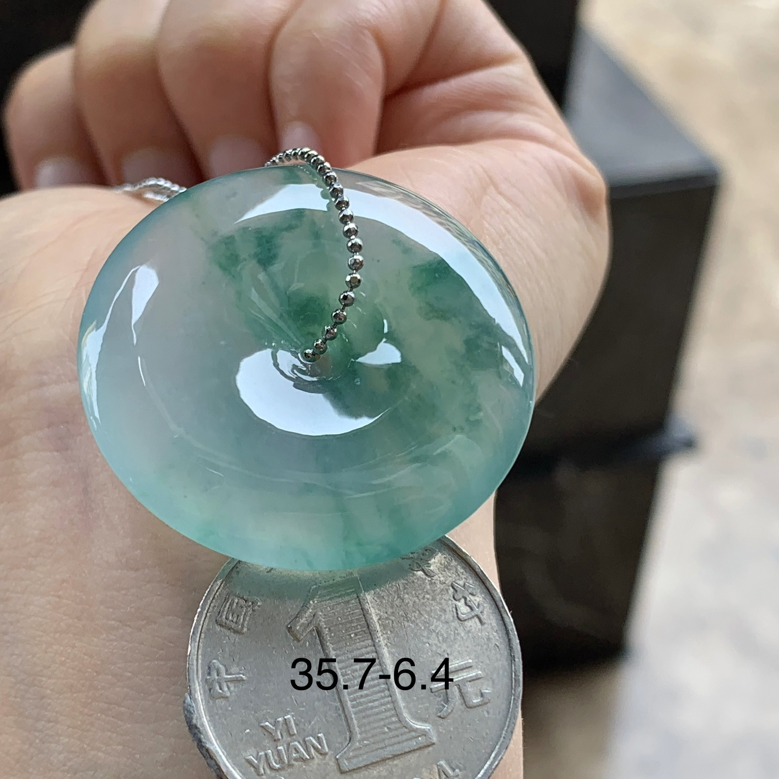 冰绿花平安扣^_^鲜艳