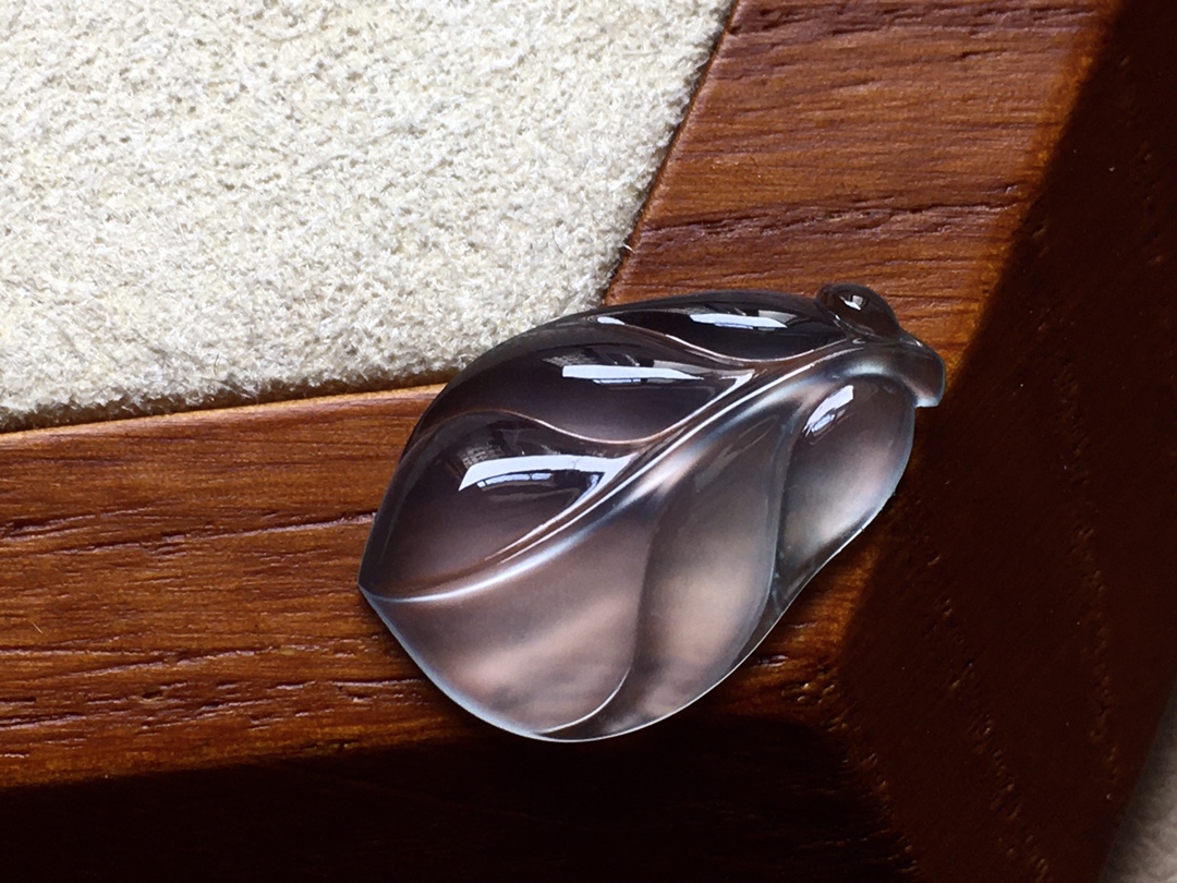 ️ 玻璃种叶子 种老，底子冰透起光，无裂 尺寸20.7*13.6*3.6 超值