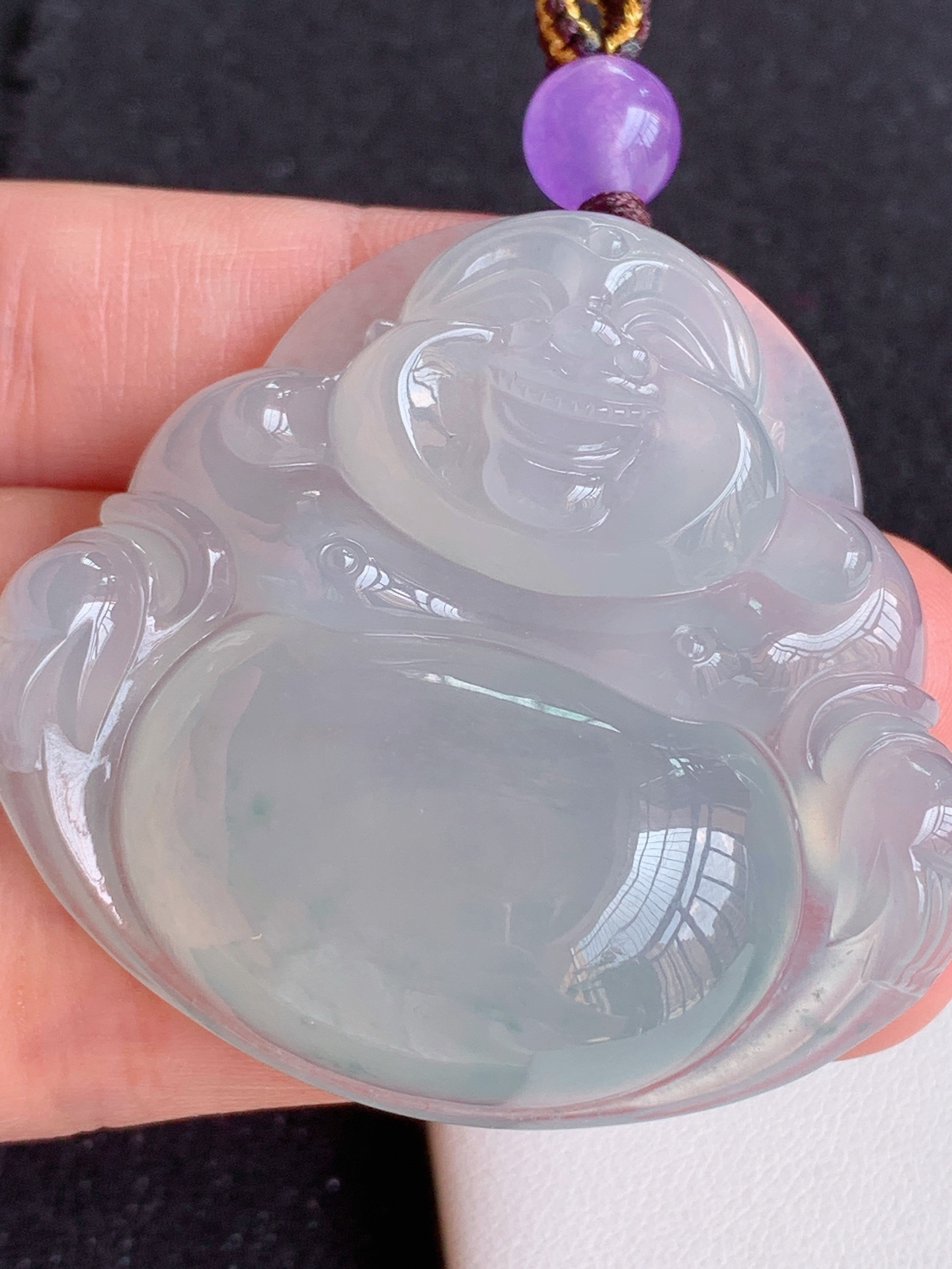 ️冰种大佛公无裂，裸石尺寸：45.8/49.9/11.7