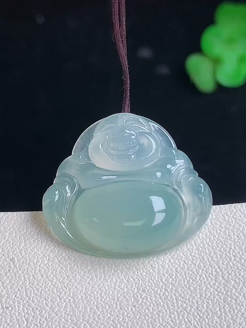  ，冰笑佛，无裂，尺寸20.8/23/5.5，№;y1835