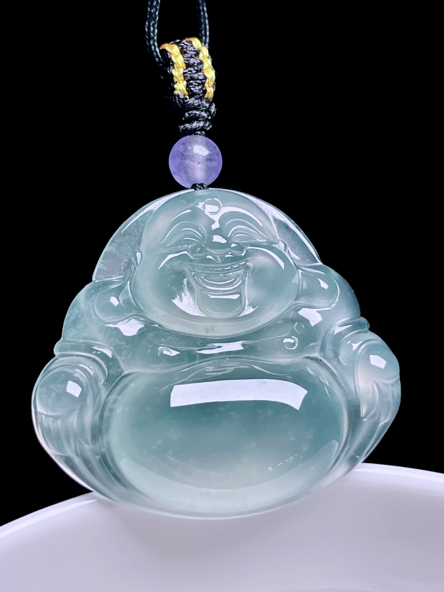 ️ 冰种佛公 通透水润，种老起光 尺寸：31/27.6/6 ss50182a