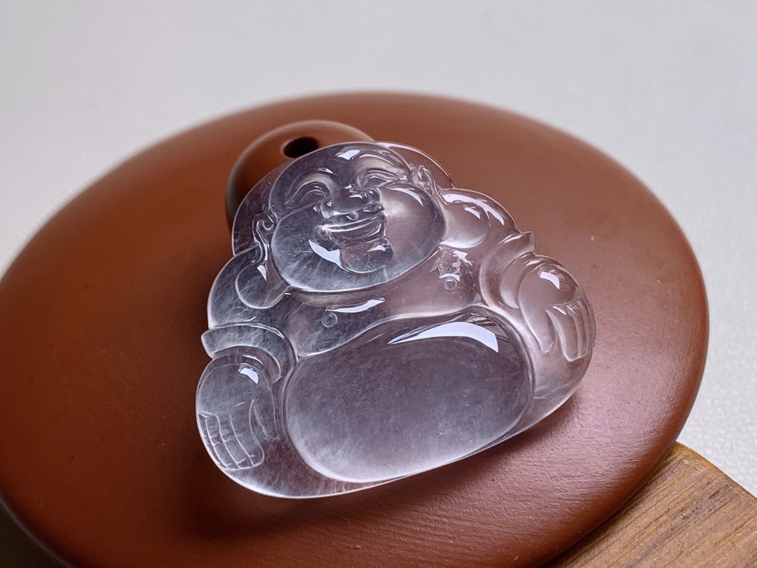 ️ 玻璃种佛公 底子水润冰透，种老，无裂 尺寸22.6*27.5*4.3 超值 ss50182a