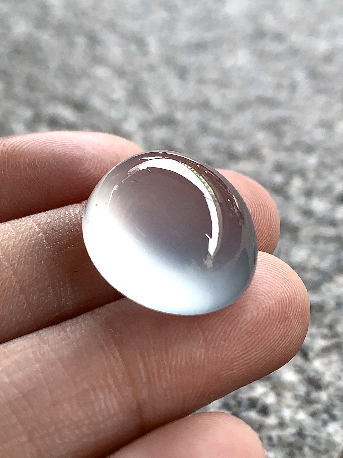 ️ 玻璃种蛋面，胶感十足，荧光盈盈，通透度拉满尺寸18.6×16.5×10.7