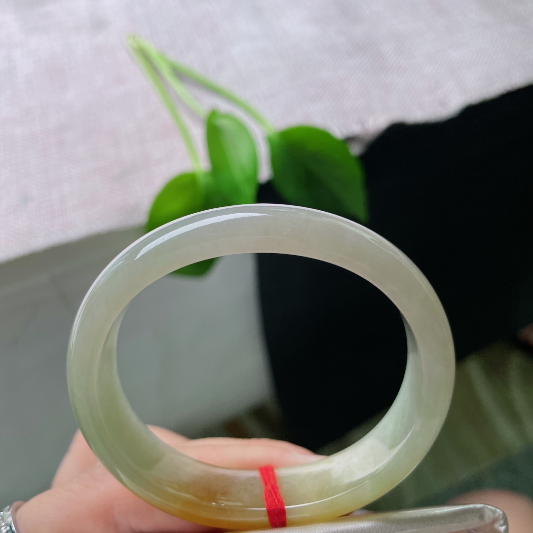 53（45.5）13.2/6.7，黄翡贵妃，冰润细腻，种老，如金丝游动，婉间鎏金，无裂，ss48379a