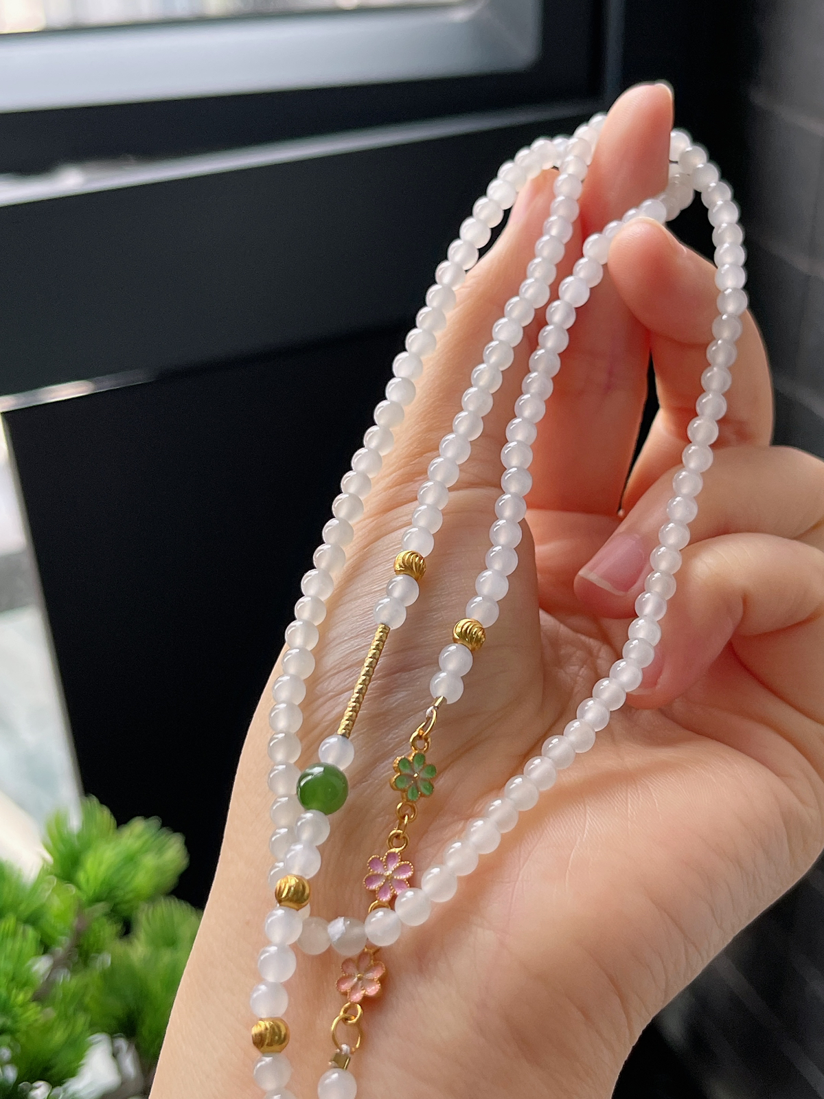 和田玉白玉项链