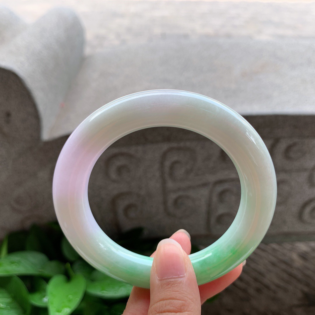 圈口56.5-11.7 【春彩圆条手镯】圆条56 57可戴