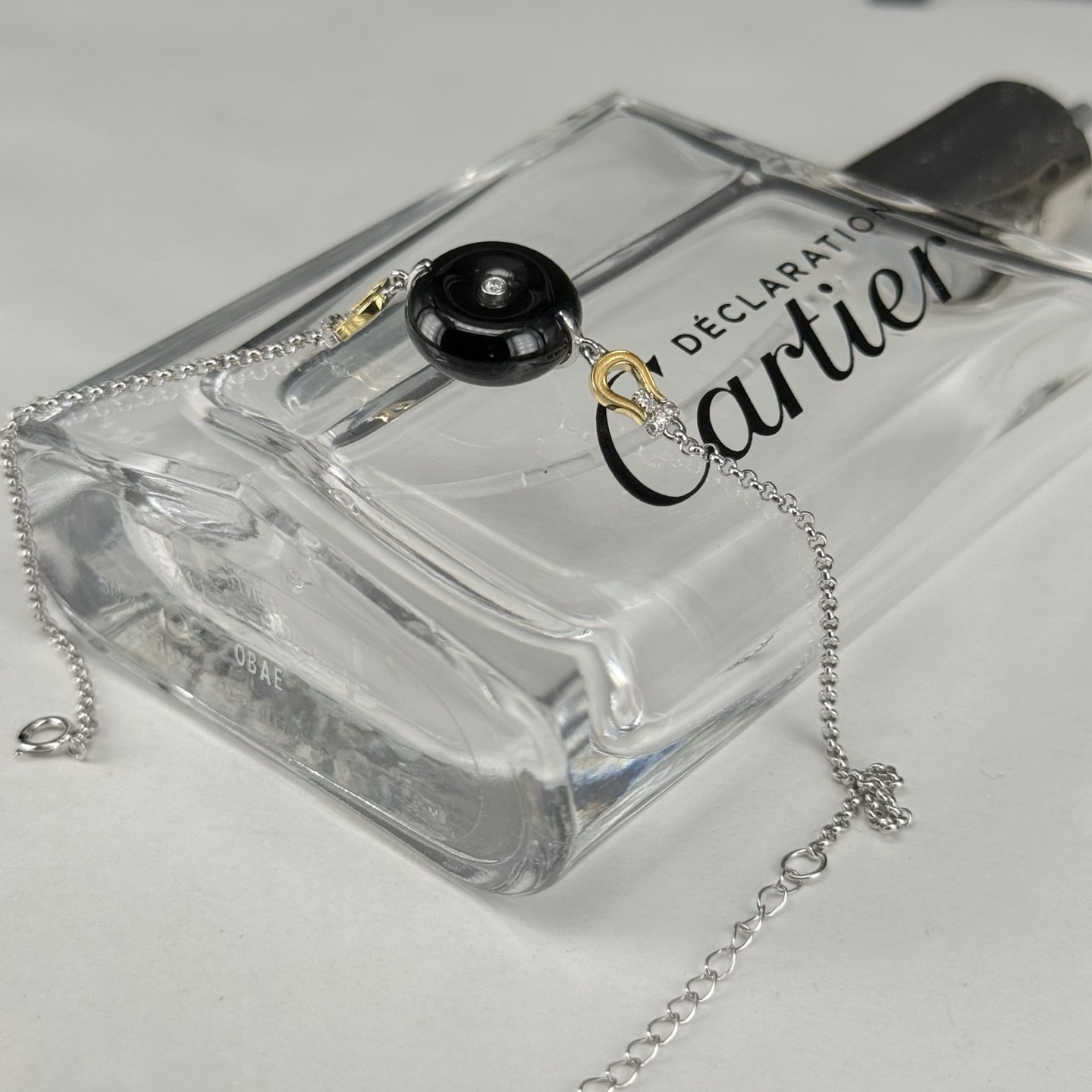 精品18k墨翠平安扣手链 种好色正 黑度极好 打灯通透 油性十足 尺寸13.4