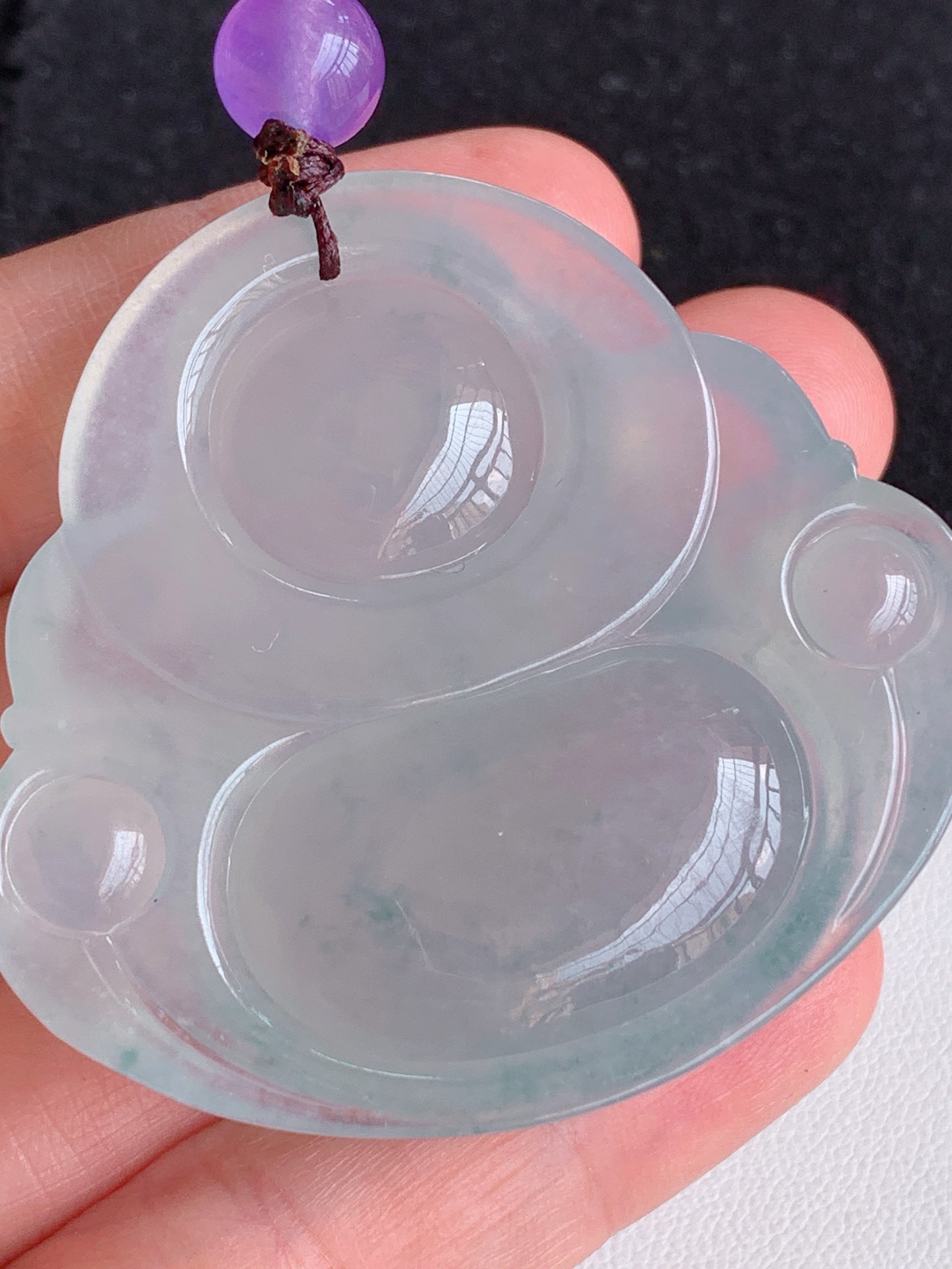 ️冰种大佛公无裂，裸石尺寸：45.8/49.9/11.7