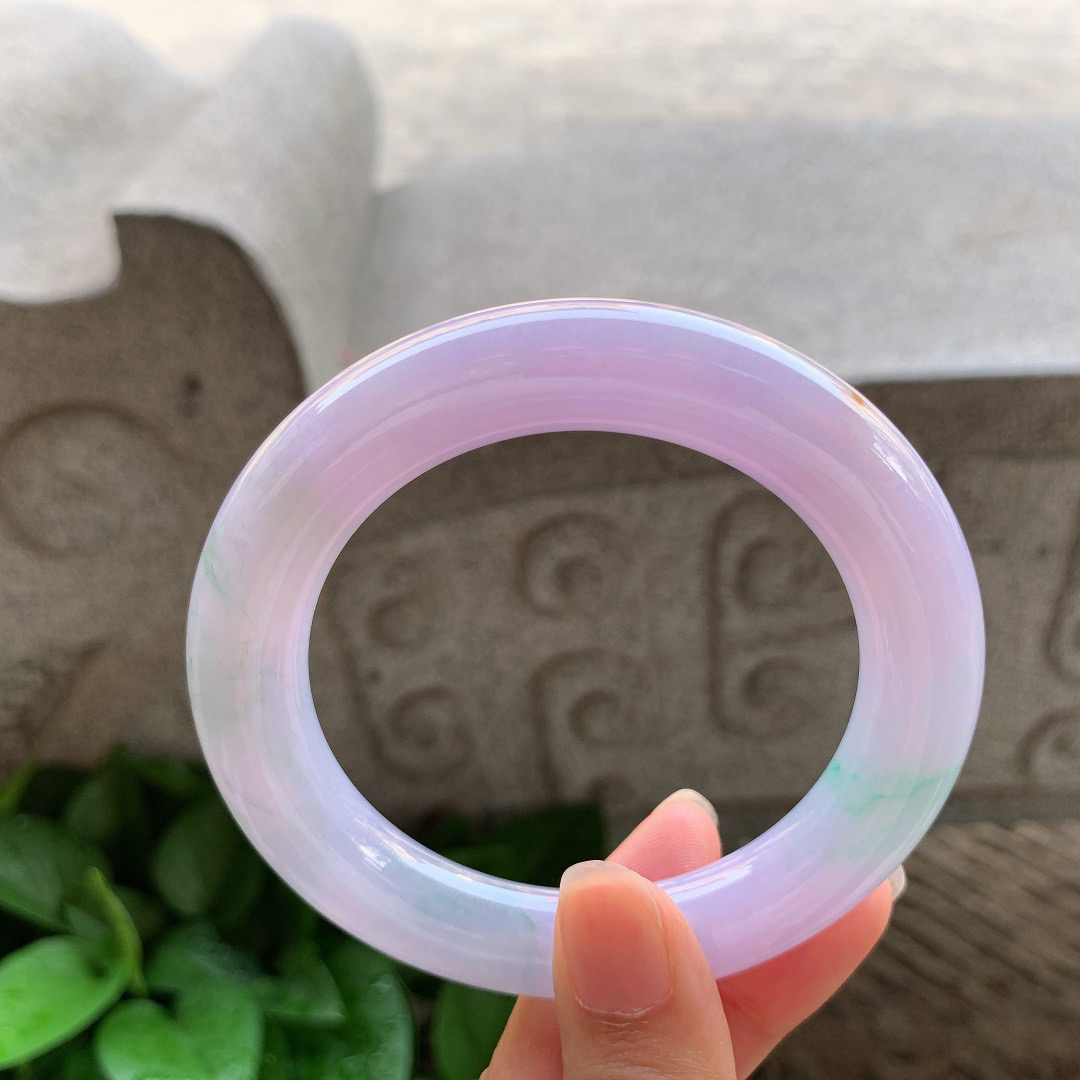 圈口56.8-11.3 【冰春彩圆条手镯】圆条56 57可戴