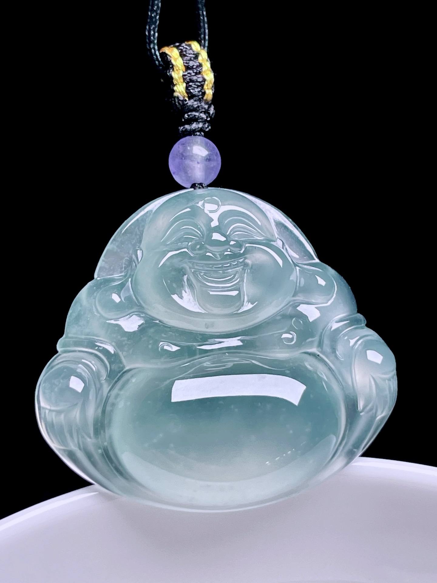 ️ 冰种佛公 通透水润，种老起光 尺寸：31/27.6/6 ss50182a