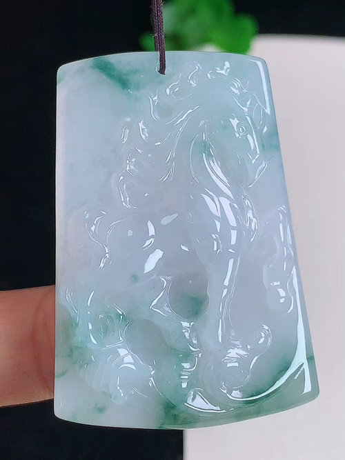 飘花马到成功，无裂，尺寸44.2/30.2/4.9，№:y183047