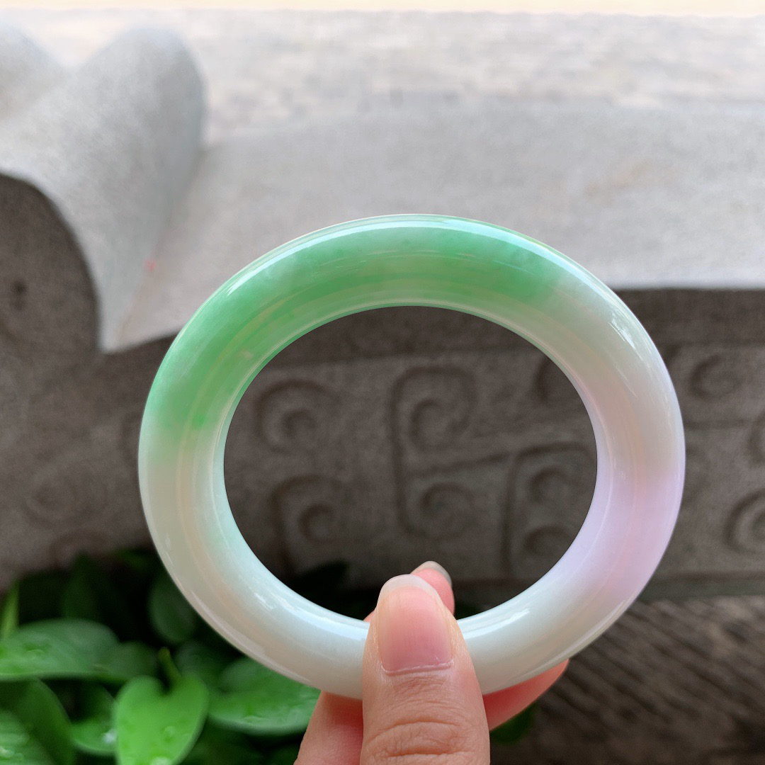 圈口56.5-11.7 【春彩圆条手镯】圆条56 57可戴