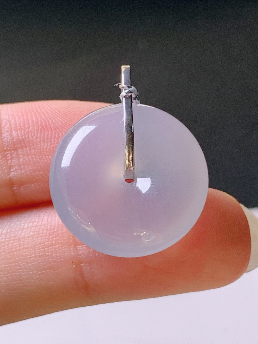 ️ 冰种平安扣吊坠，无裂冰润起胶，裸石19.8-5.724.7