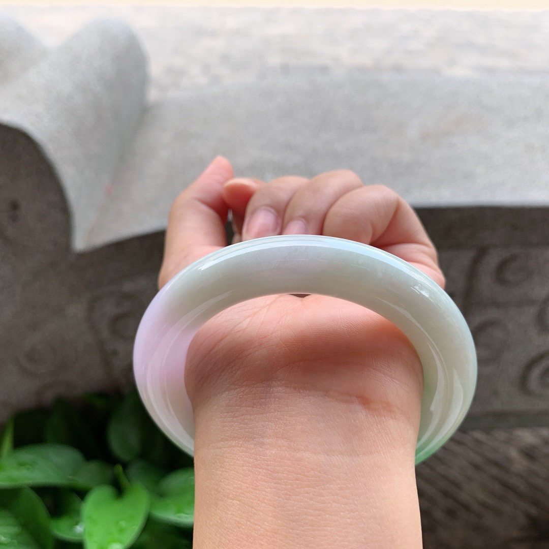 圈口56.5-11.7 【春彩圆条手镯】圆条56 57可戴