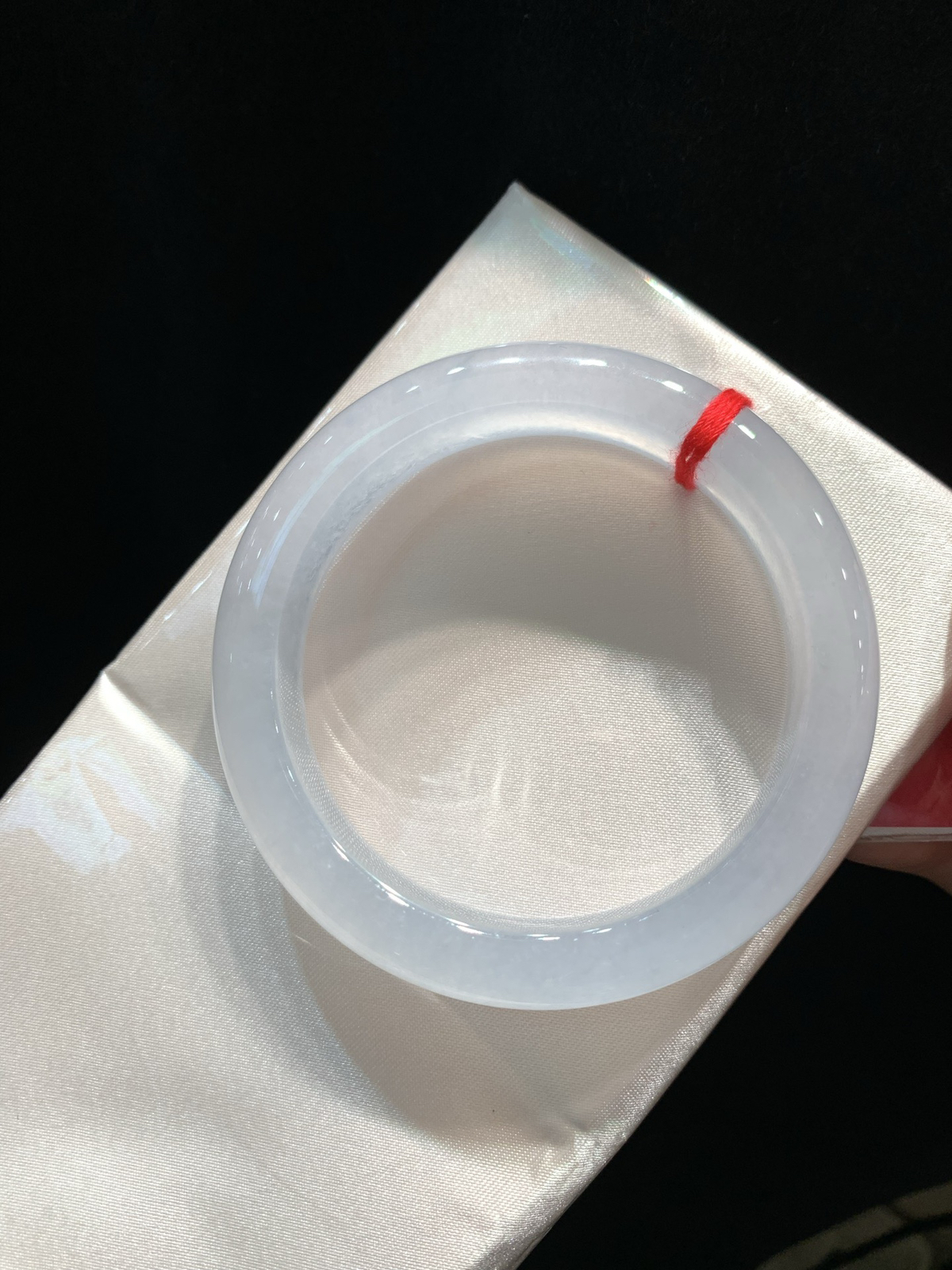 尺寸54.7/12.2/8.7，冰种手镯
种好水足 冰冰透透