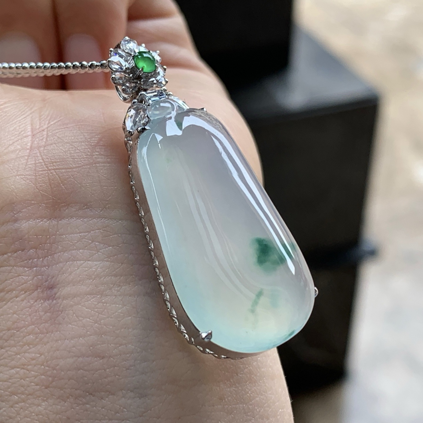 金钻镶嵌飘绿福瓜^_^饱满 清新