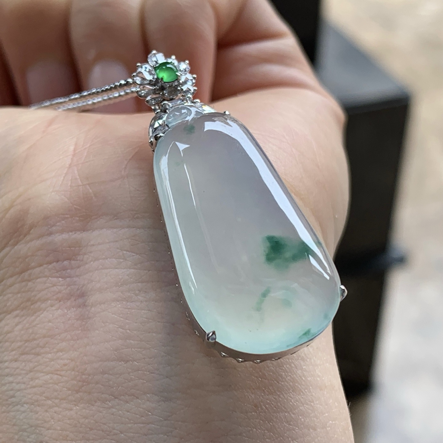 金钻镶嵌飘绿福瓜^_^饱满 清新