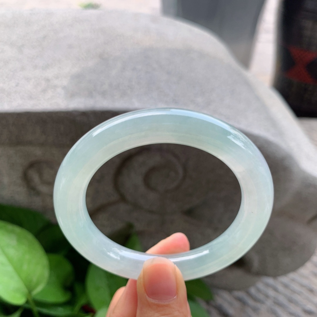 圈口 55.6-10.7【冰晴圆条手镯】圆条55 56可戴