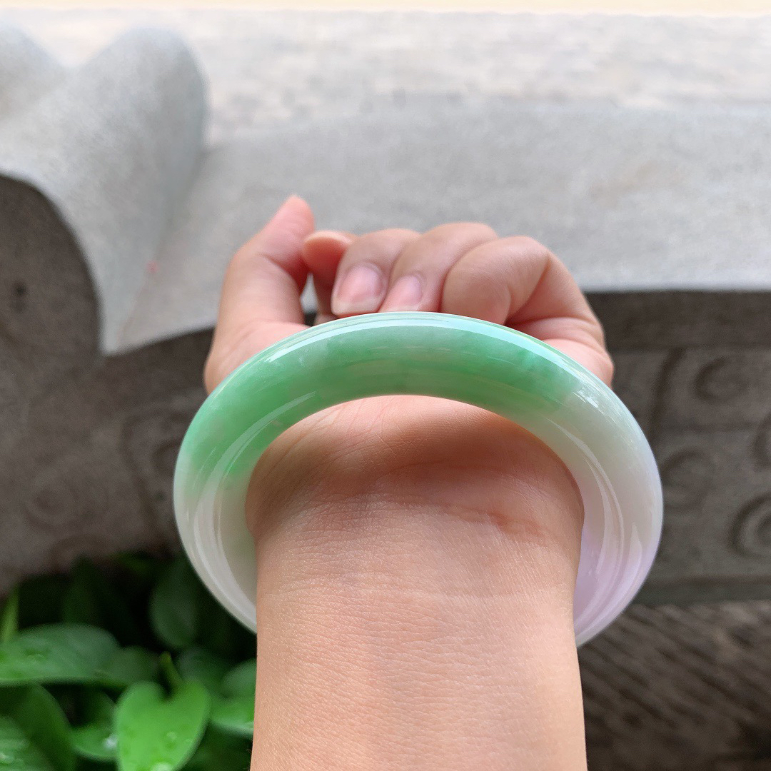 圈口56.5-11.7 【春彩圆条手镯】圆条56 57可戴