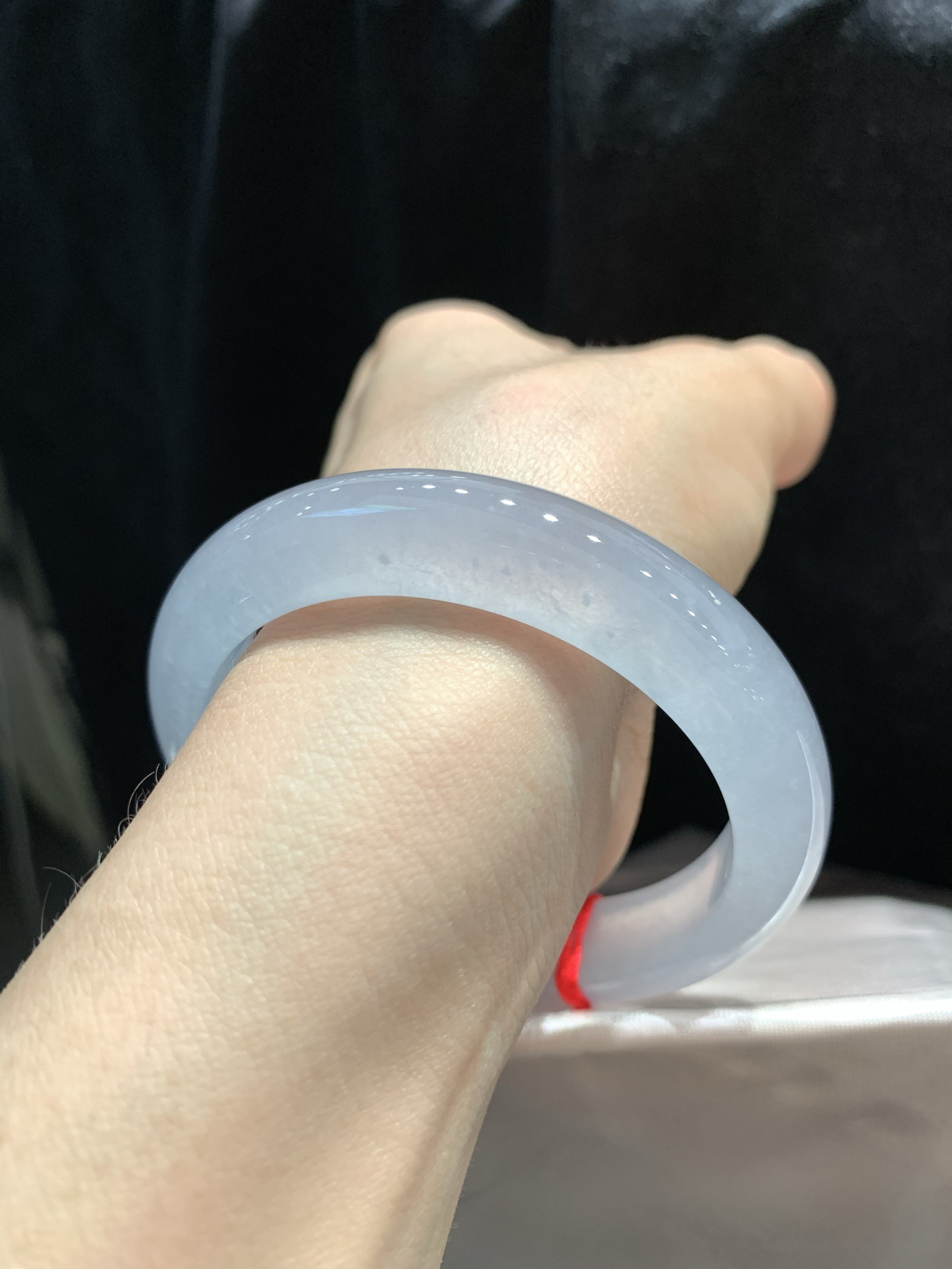 尺寸54.7/12.2/8.7，冰种手镯
种好水足 冰冰透透