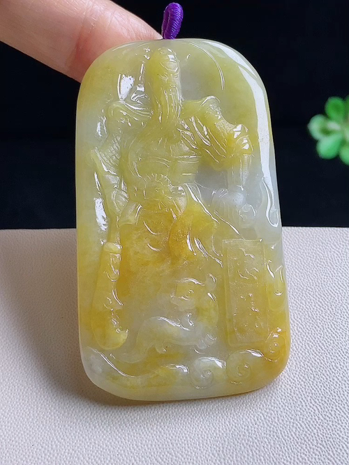 关公，无裂，尺寸64.5×36.5/5.5编号14d7y