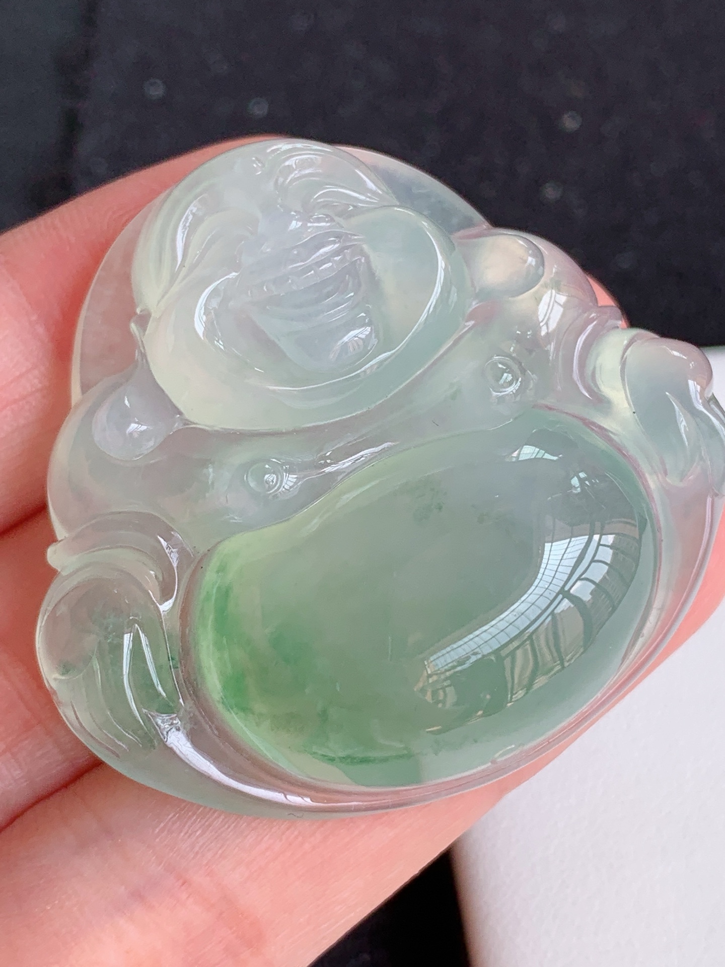 ️【冰飘花佛公】无裂厚装，裸石尺寸：40/43.2/11.9