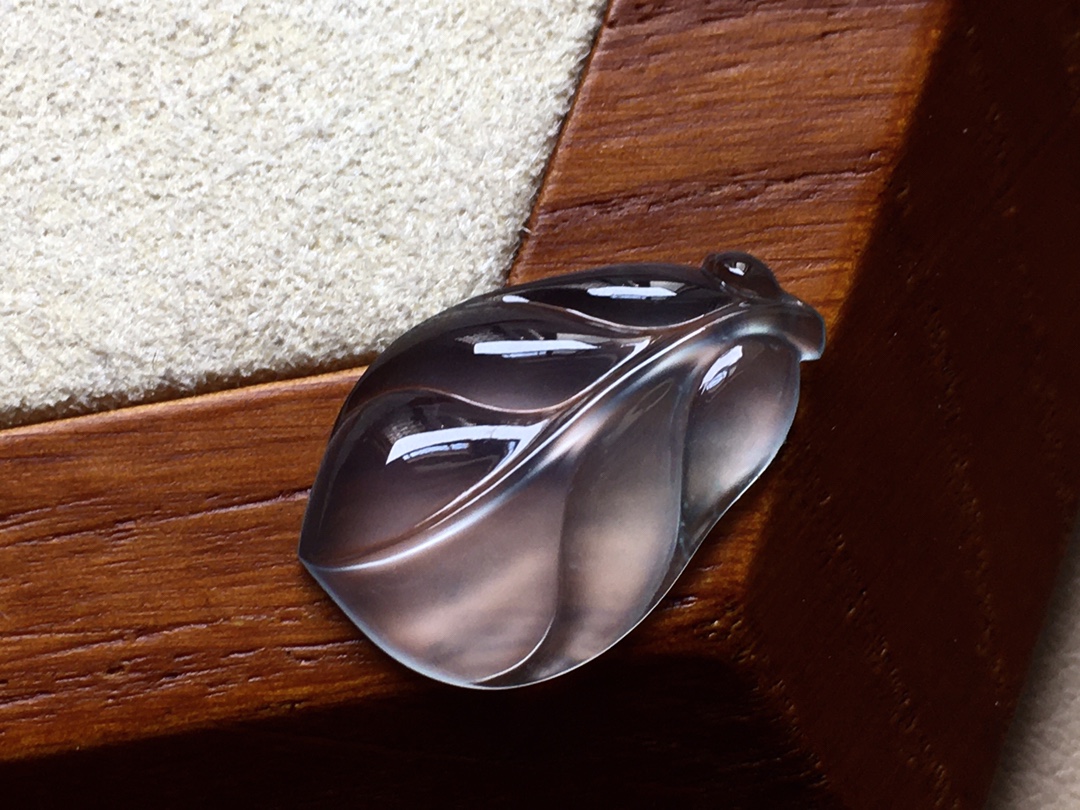 ️ 玻璃种叶子 种老，底子冰透起光，无裂 尺寸20.7*13.6*3.6 超值