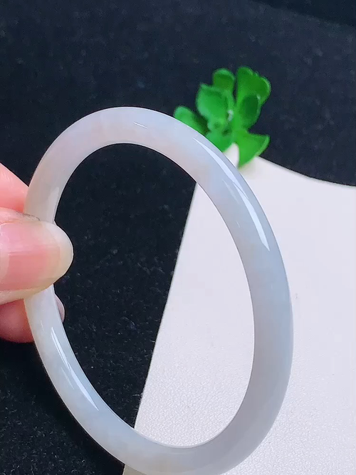 黄翡圆条手镯，尺寸：54.1/6.1/6.0mm，№;y19lin2