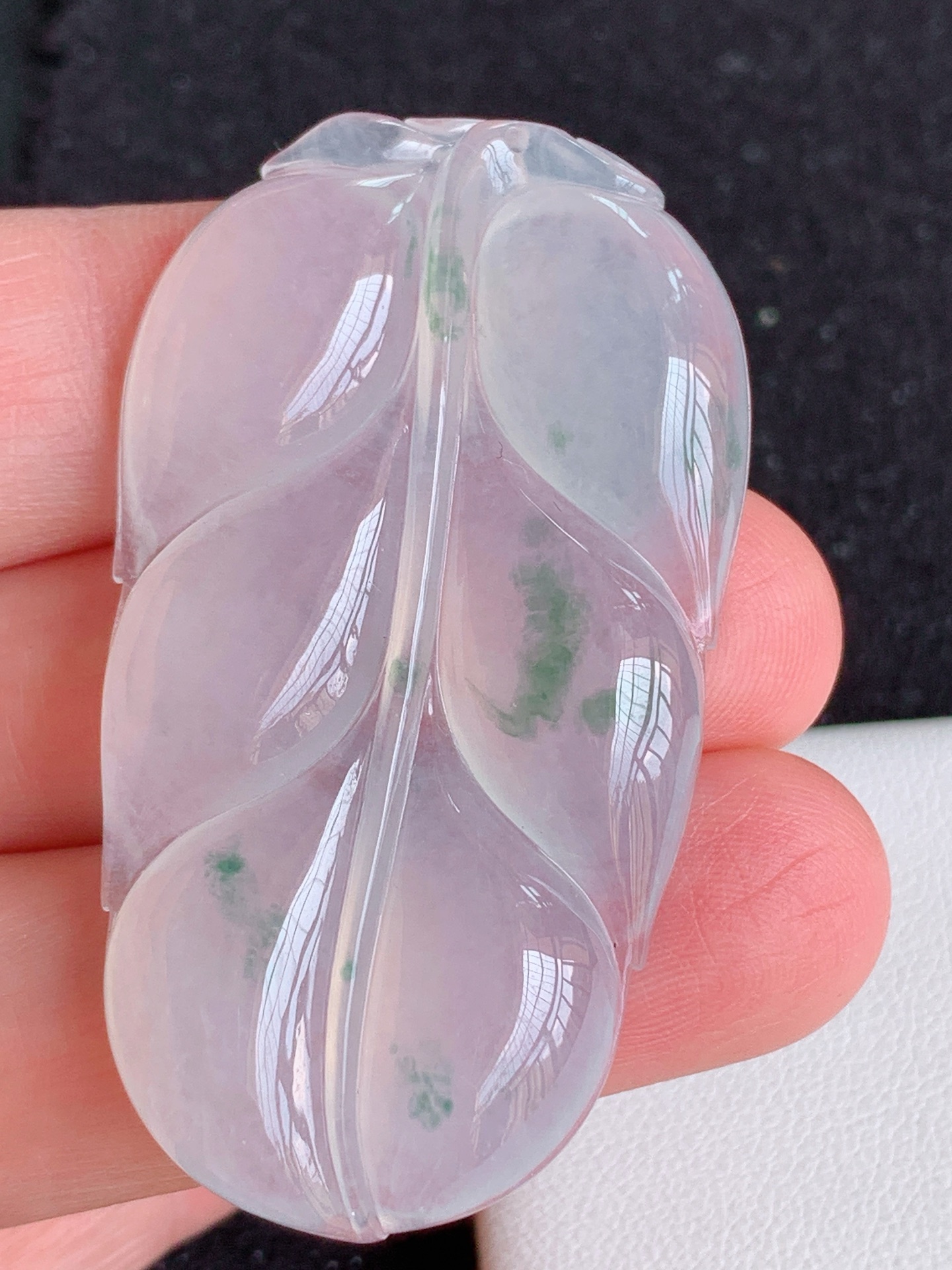 ️冰飘花树叶无裂裸石尺寸：49.3/27.6/5.7