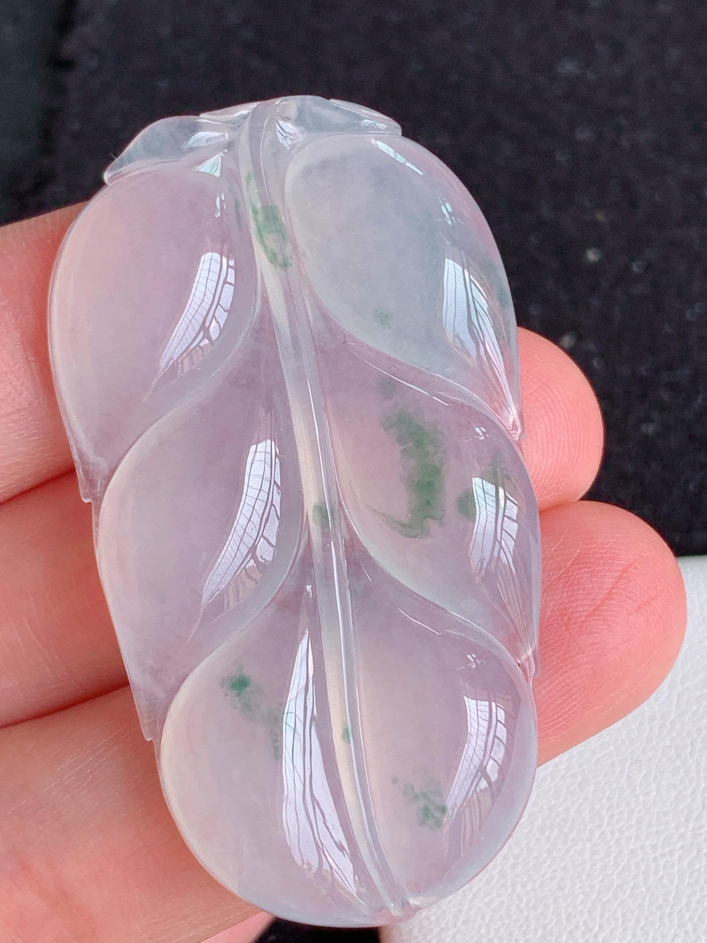 ️冰飘花树叶无裂裸石尺寸：49.3/27.6/5.7