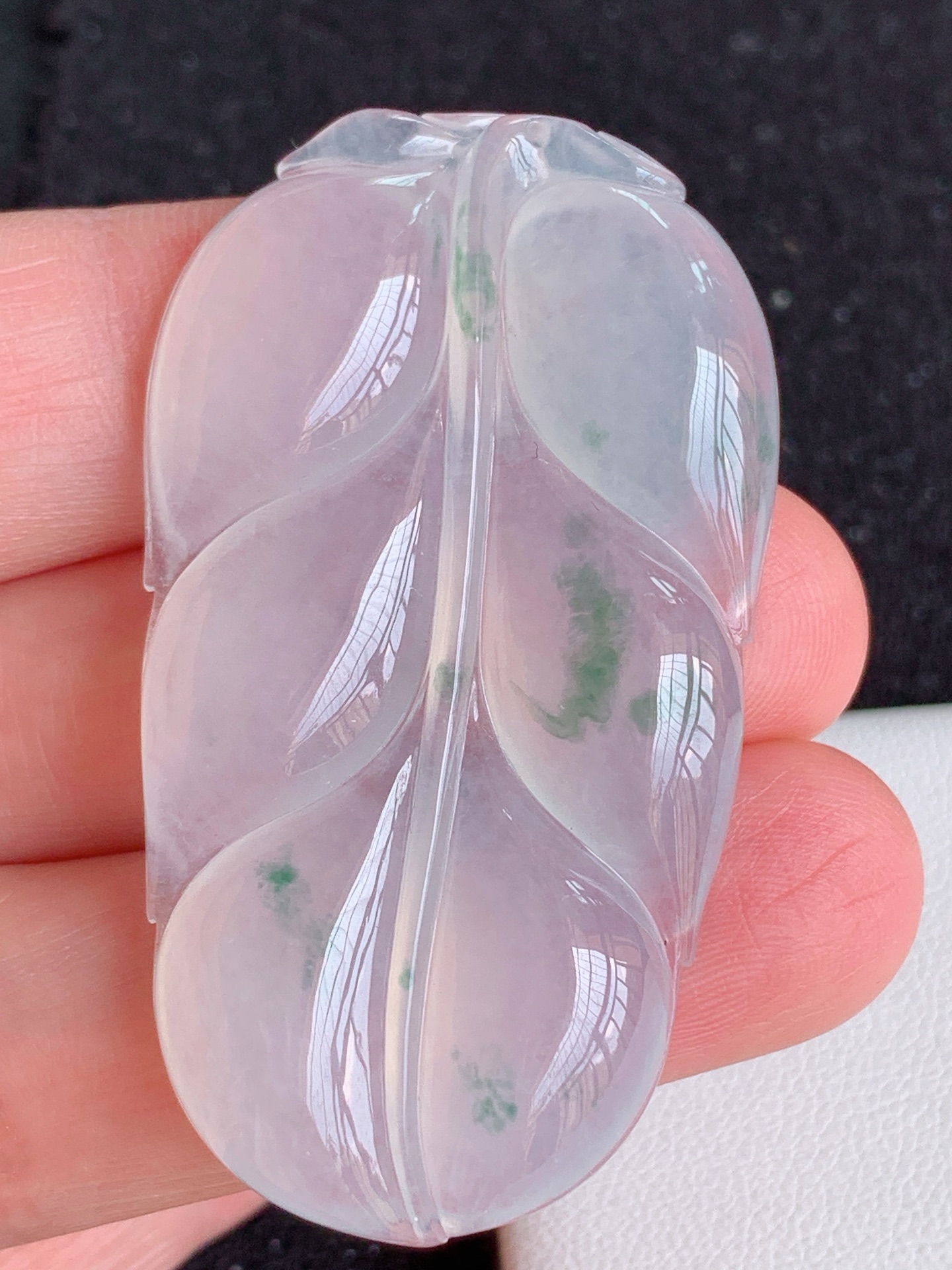 ️冰飘花树叶无裂裸石尺寸：49.3/27.6/5.7