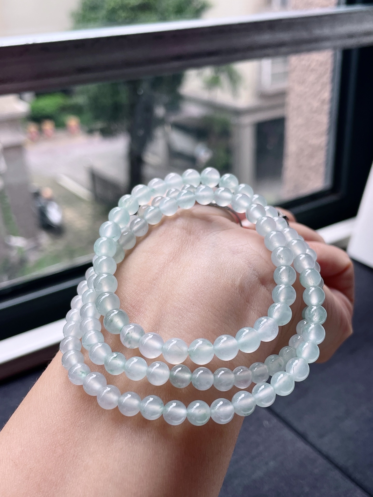 ️ 冰珠链，冰润通透，颗颗起光，尺寸：6.1，108颗，ss