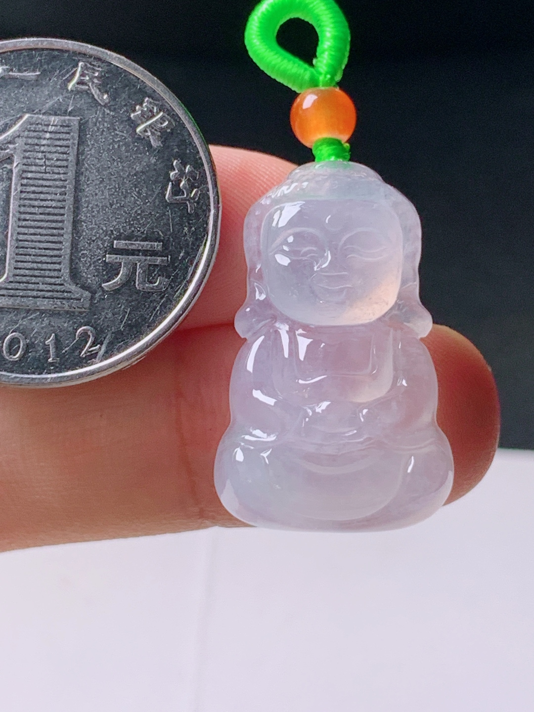 ️ 冰种宝宝佛无裂冰润，裸石26.2-13-5.7