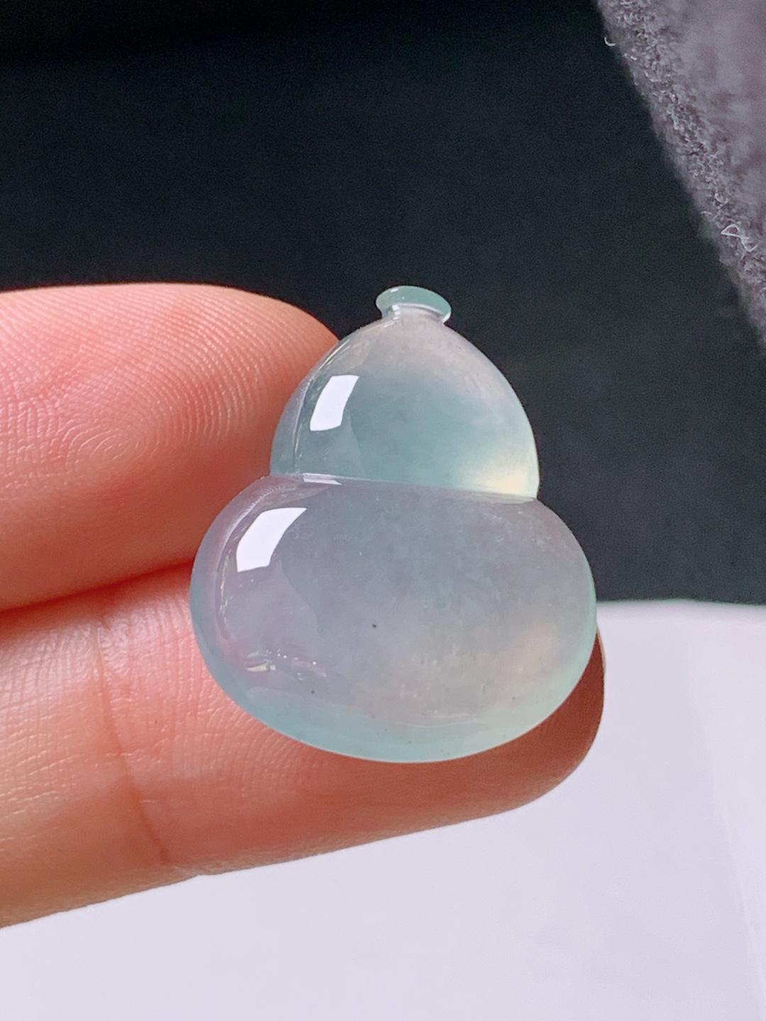 ️ 冰种葫芦，无裂冰透饱满，裸石22.8-18.5-6.3