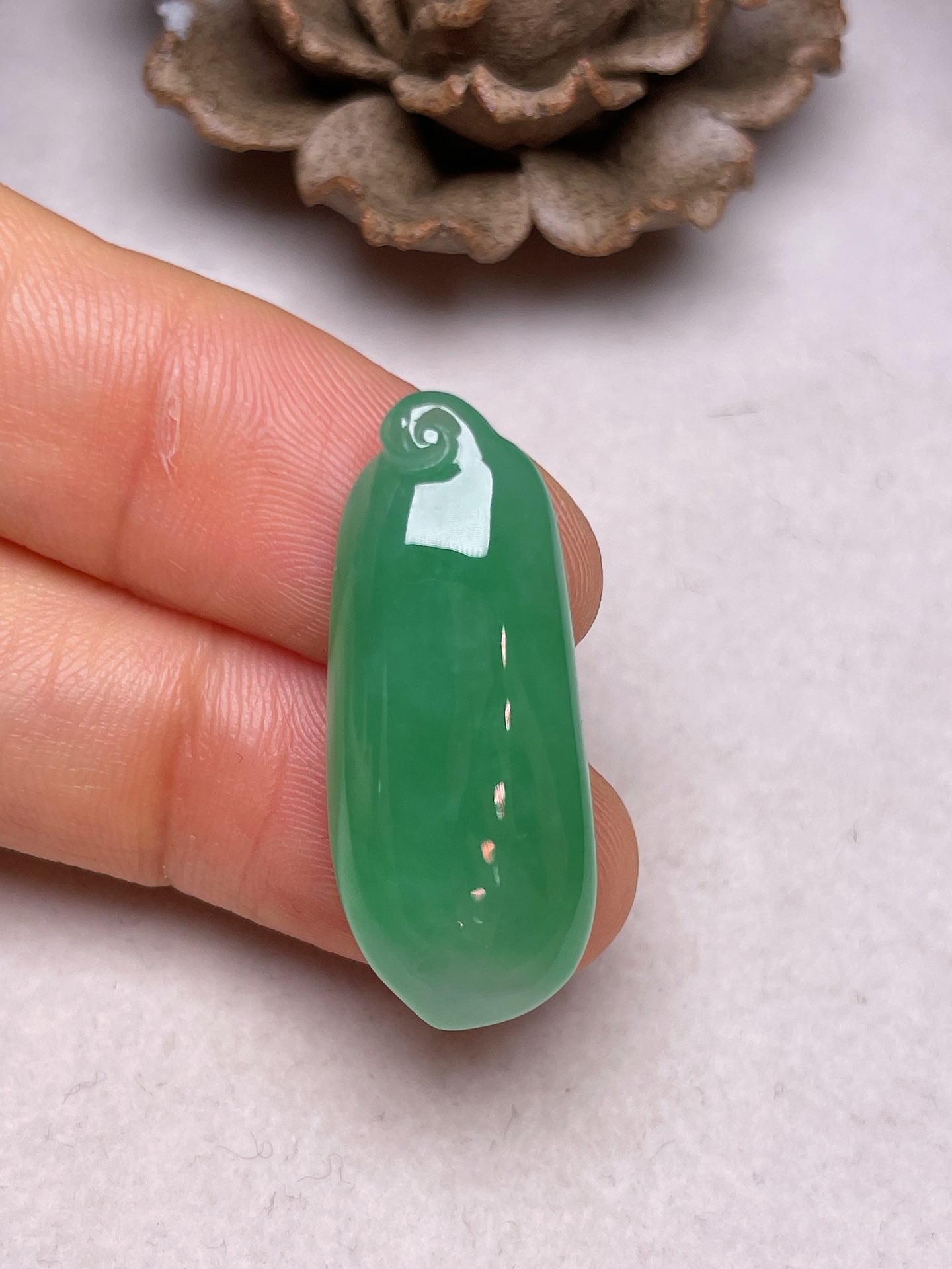 福瓜冰糯种满色无裂一手货源尺寸29/12.3/5.8