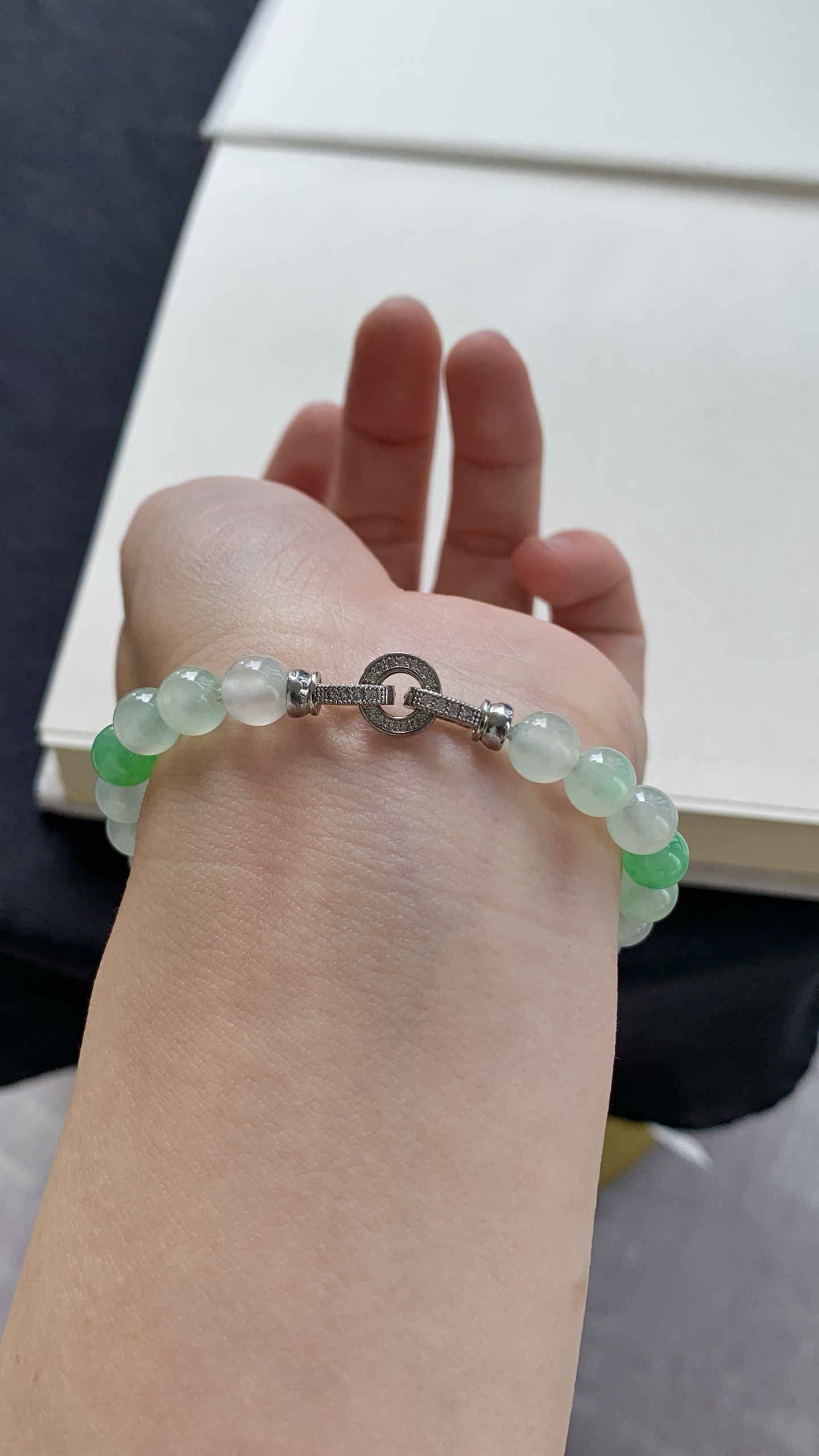 ️【珠子手串】冰润水透，种老细腻起荧，尺寸：7.3，6.8，asd10419